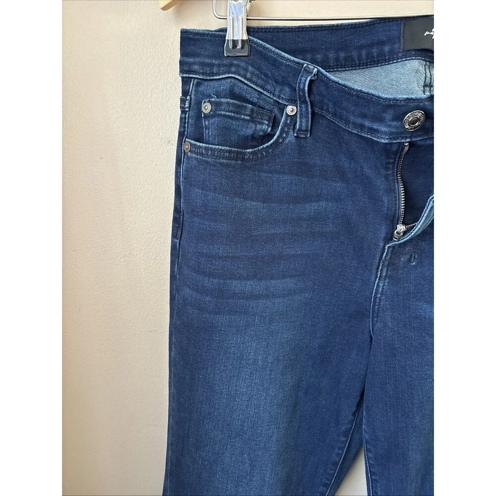 7 For All Mankind Bootcut Jeans Womens 32 Dark Wash Mid Rise Denim